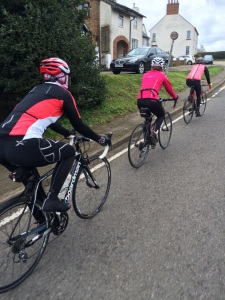 Riding up Ridgmont in sweet formation 